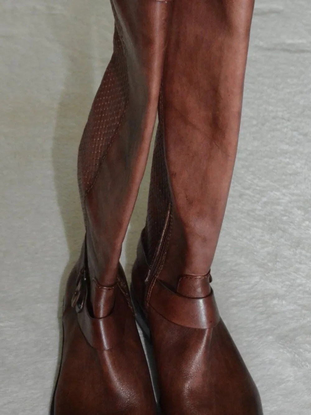 Antonio Melani Women's Tall Brown Leather Riding Boots size 8M